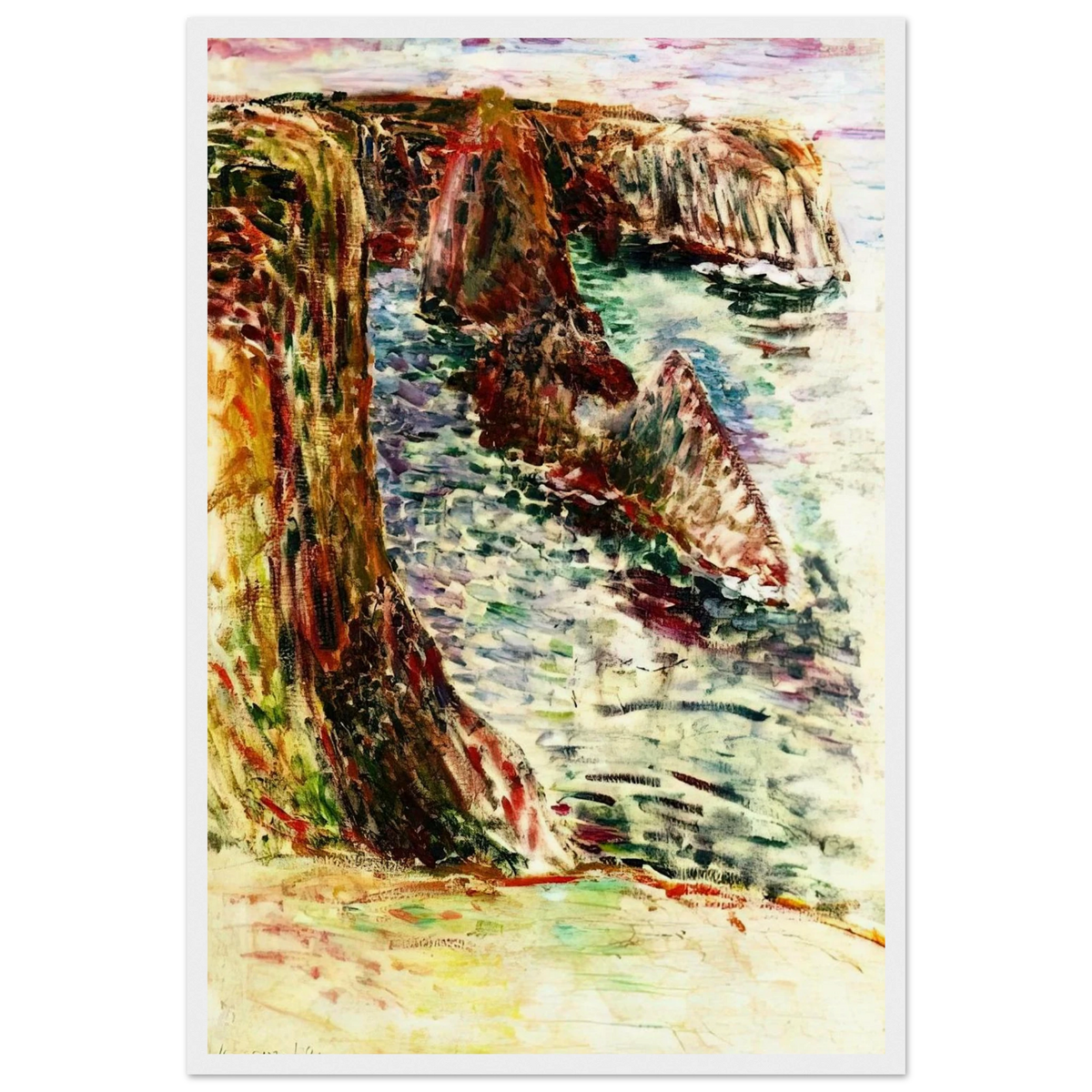 BELLE ILE EN MER 1897 Framed Poster | Henri Matisse Framed Prints Wall Art | Henri Matisse Print