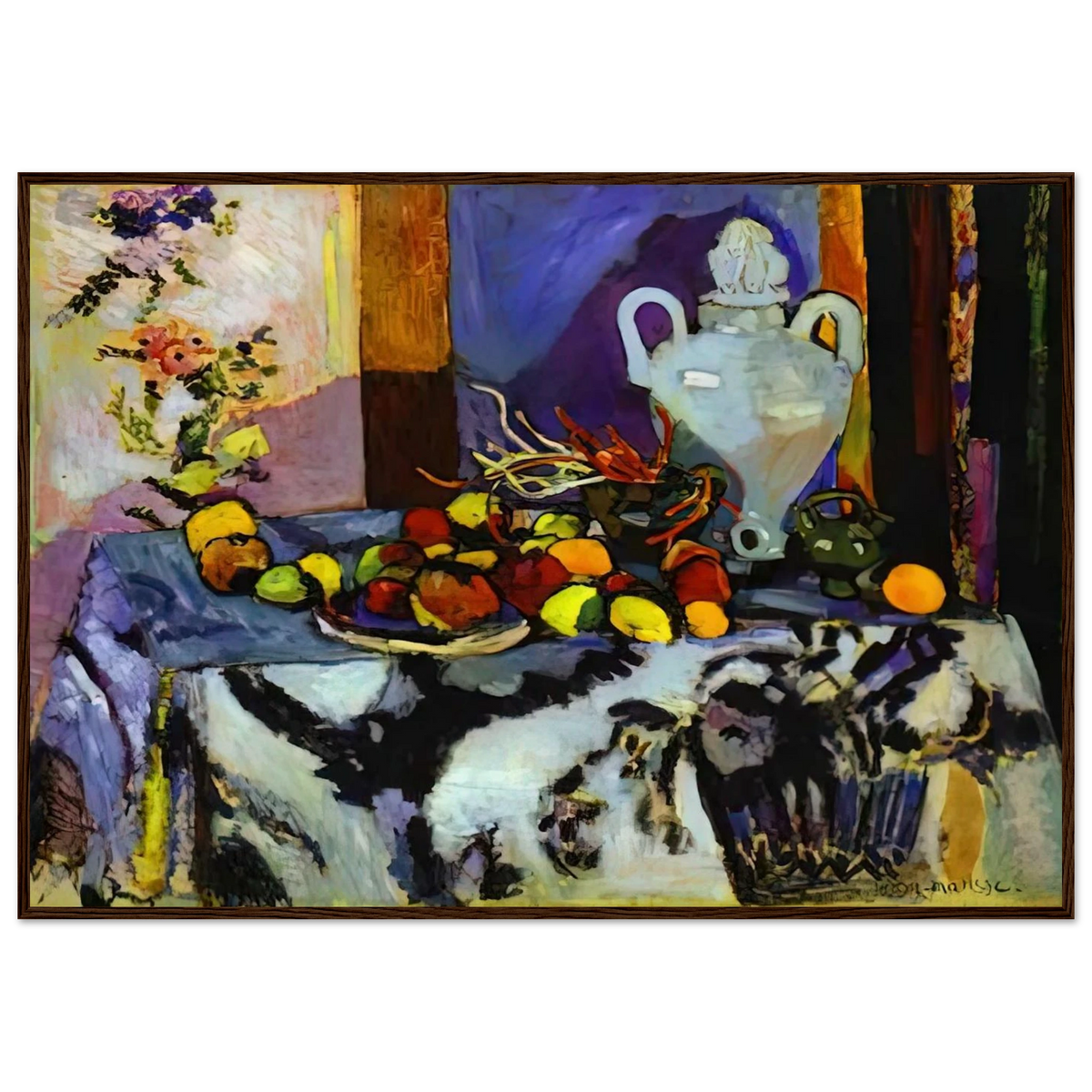BLUE STILL LIFE Framed Poster | Henri Matisse Framed Prints Wall Art | Henri Matisse Print