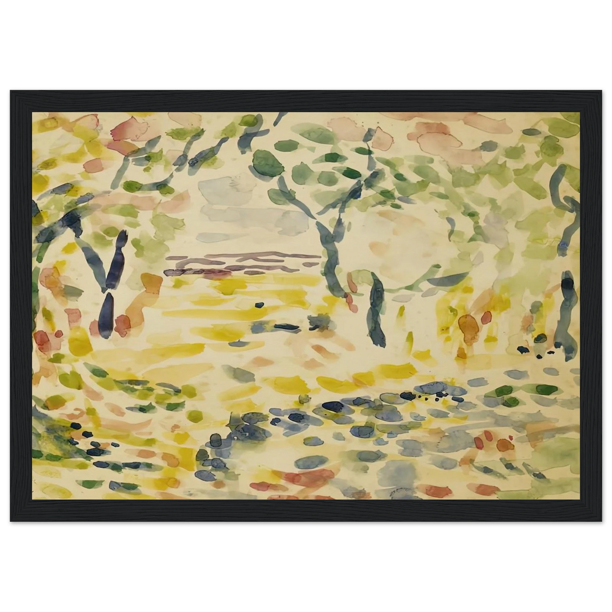 ETUDE POUR LE BONHEUR DE VIVRE 1905 Framed Poster | Henri Matisse Framed Prints Wall Art | Henri Matisse Print