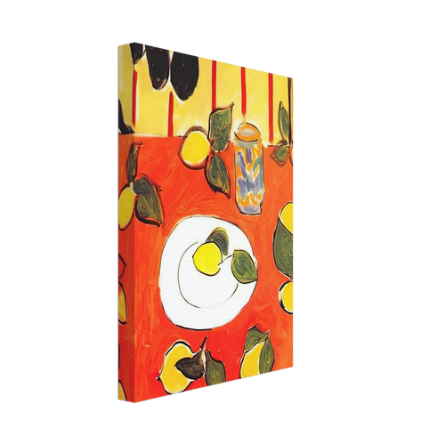 BLACK PHILODENDRON AND LEMONS 1943 Canvas | Henri Matisse Canvas | Henri Matisse Print