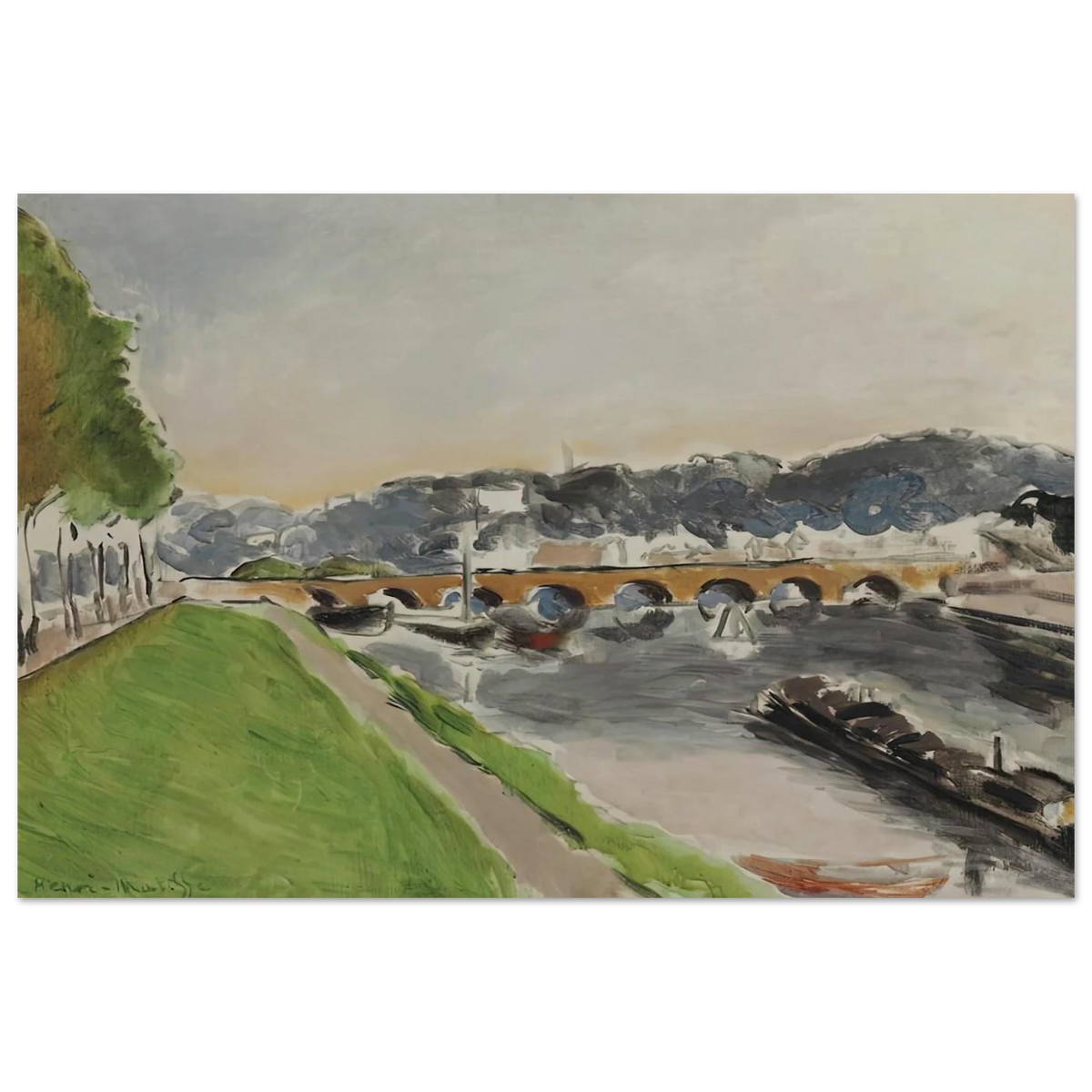 LE PONT DE SEVRES AU CHALAND 1917 Poster | Henri Matisse Poster | Henri Matisse Print
