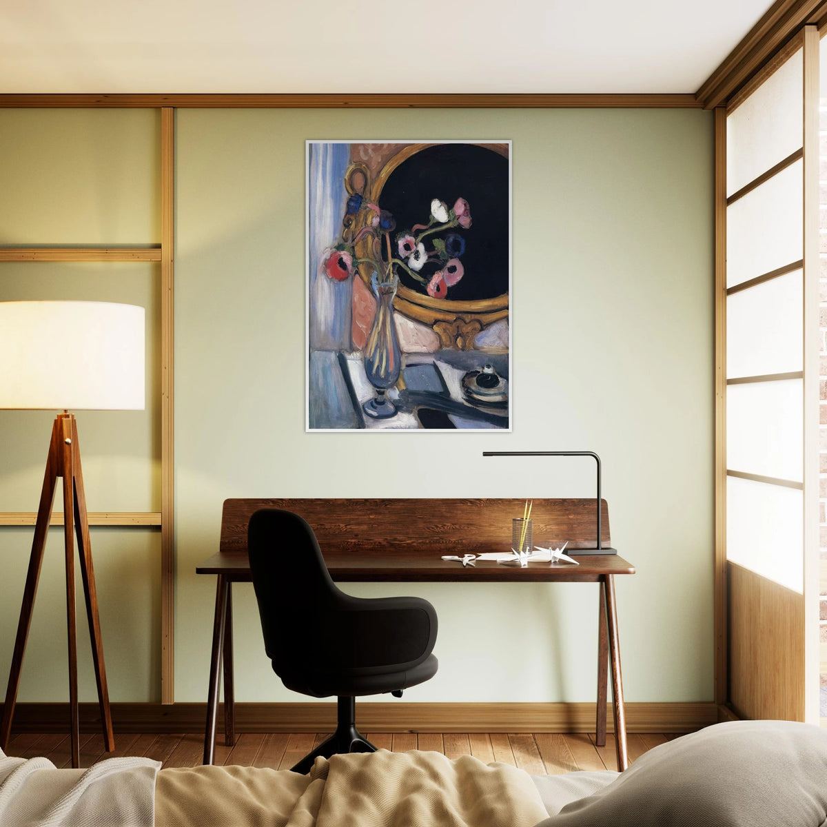 ANEMONE AND MIRROR 1920 Framed Poster | Henri Matisse Framed Prints Wall Art | Henri Matisse Print