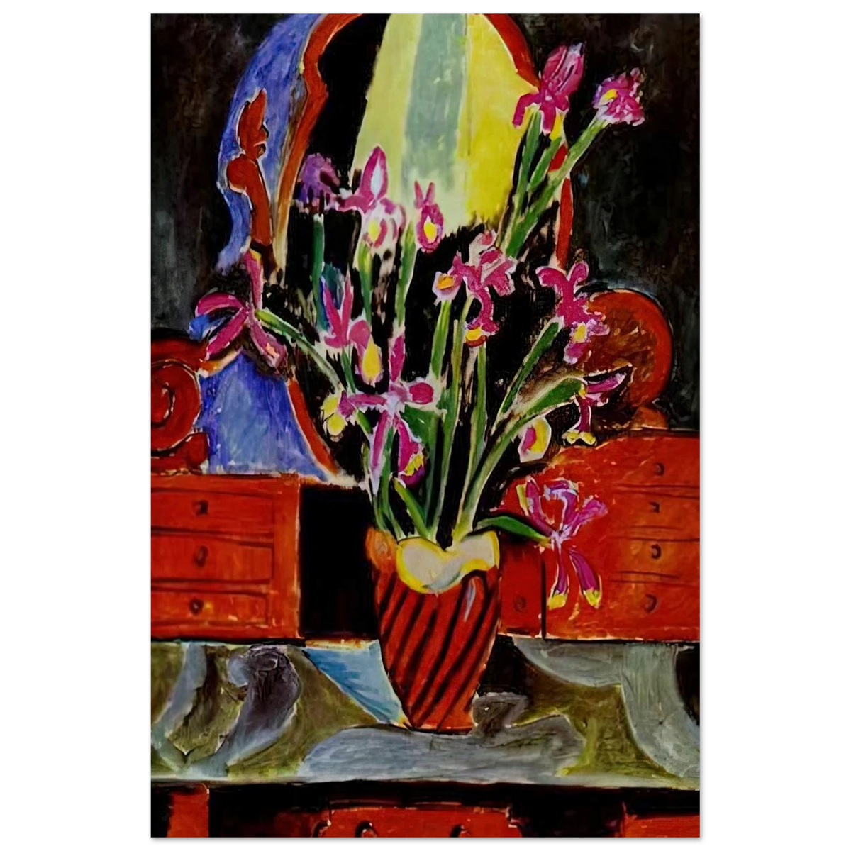 VASE OF IRISES 1912 Poster | Henri Matisse Poster | Henri Matisse Print