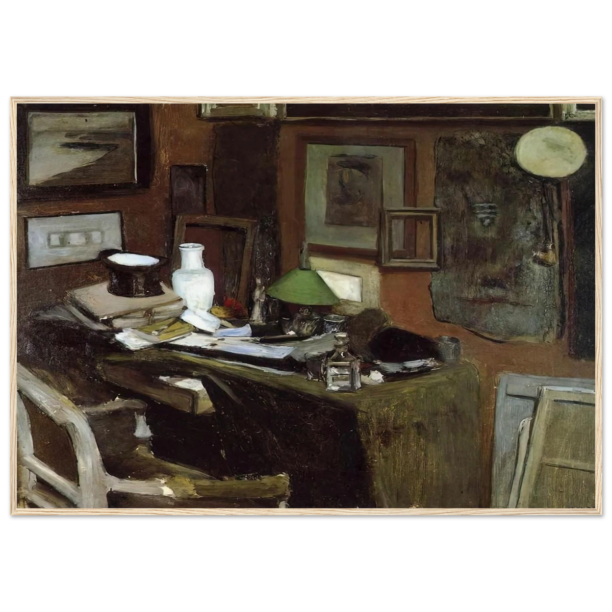 INTERIOR WITH A TOP HAT 1896 Framed Poster | Henri Matisse Framed Prints Wall Art | Henri Matisse Print