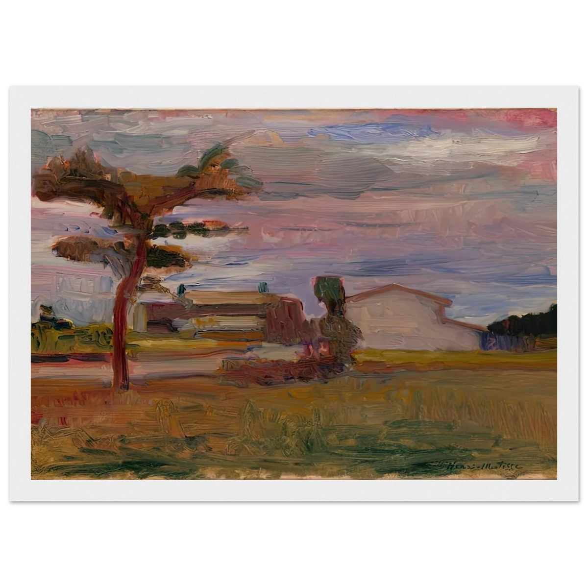 CORSICAN LANDSCAPE 1898 Framed Poster | Henri Matisse Framed Prints Wall Art | Henri Matisse Print