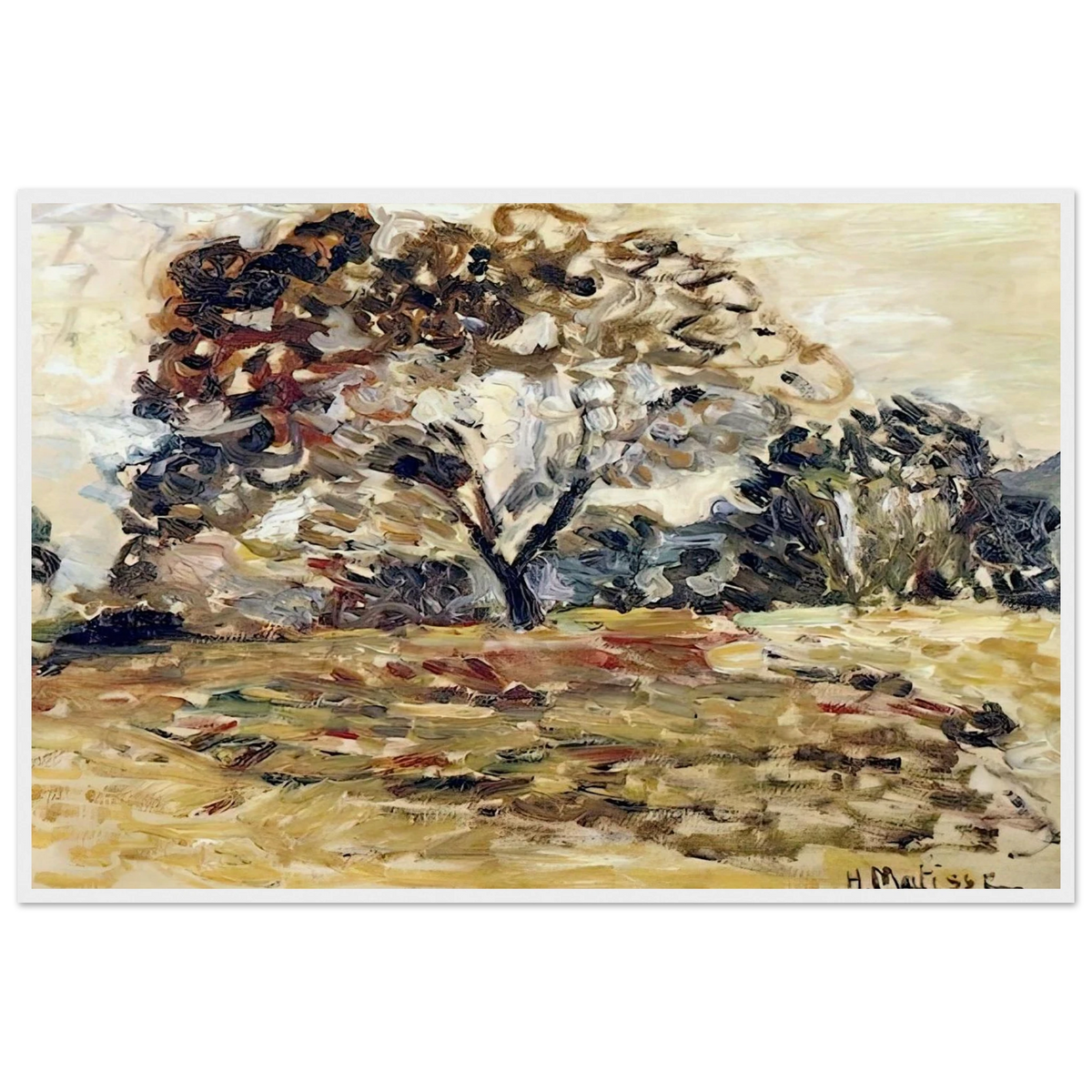 LANDSCAPE OF CORSICA 1898 Framed Poster | Henri Matisse Framed Prints Wall Art | Henri Matisse Print