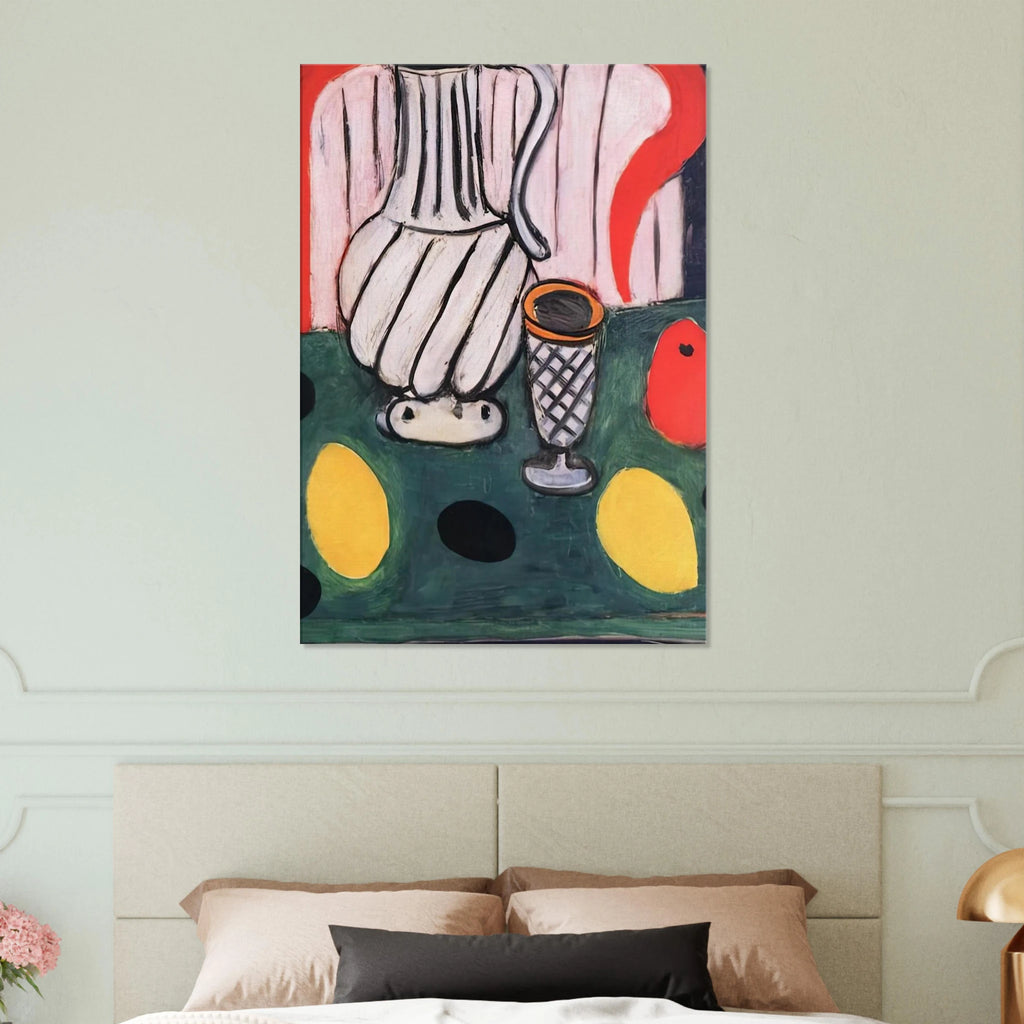 TIN PITCHER LEMON AND ARMCHAIR 1939 Canvas | Henri Matisse Canvas | Henri Matisse Print