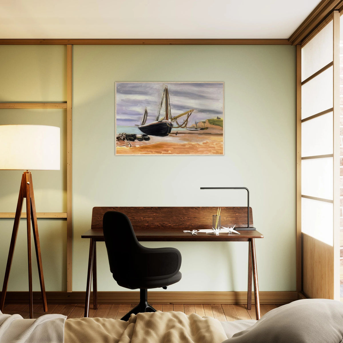 BOATS AT ETRETAT 1920 Framed Poster | Henri Matisse Framed Prints Wall Art | Henri Matisse Print
