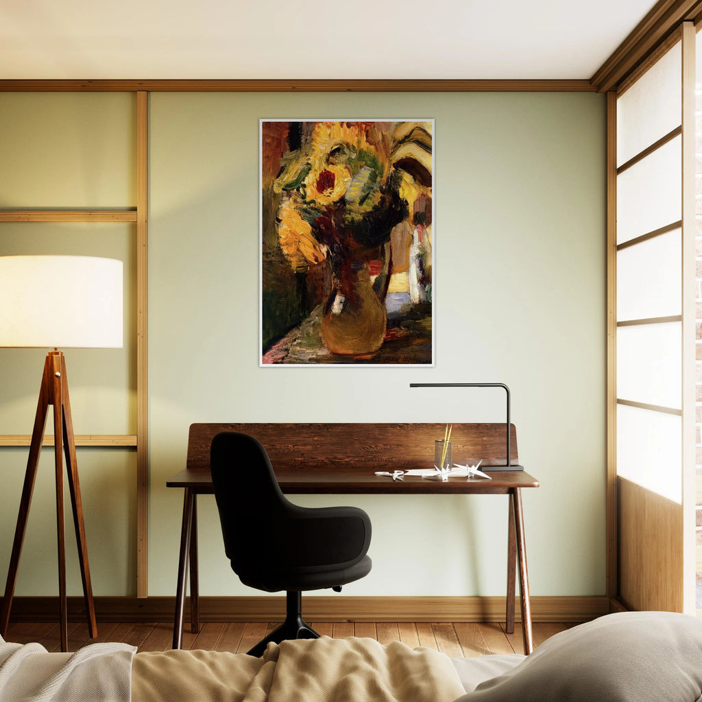 BOUQUET OF SUNFLOWERS 1897 Framed Poster | Henri Matisse Framed Prints Wall Art | Henri Matisse Print