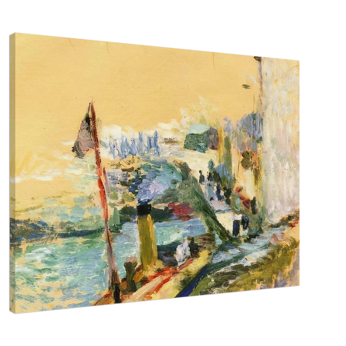 THE PORT OF BELLE ISLE SUR MER 1897 Canvas | Henri Matisse Canvas | Henri Matisse Print