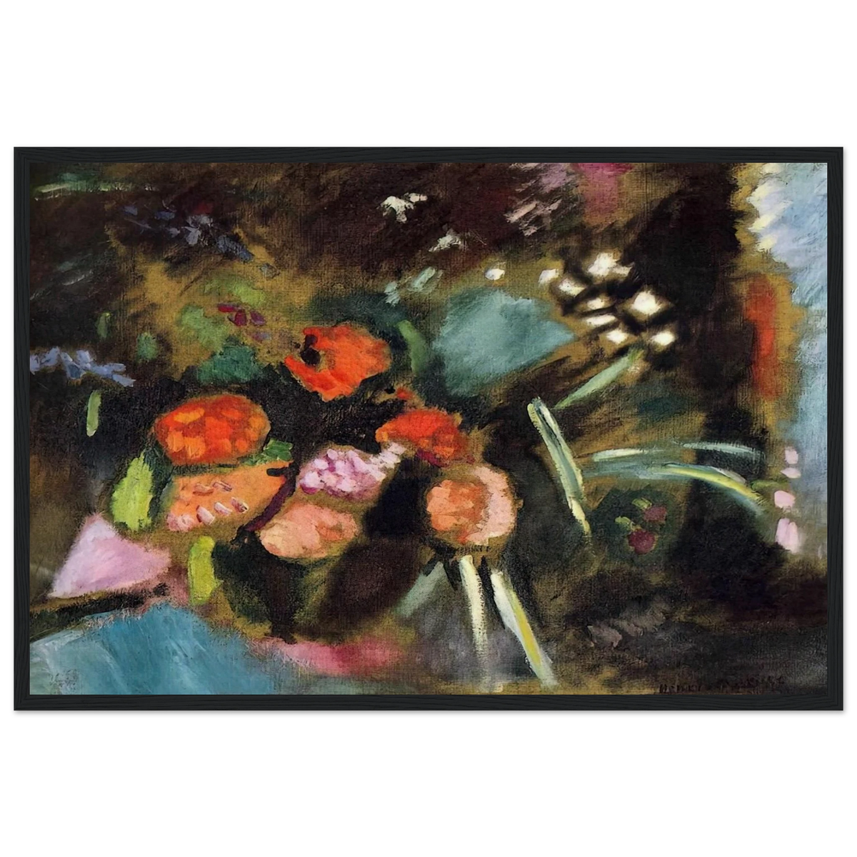 FLOWERS 1906 Framed Poster | Henri Matisse Framed Prints Wall Art | Henri Matisse Print