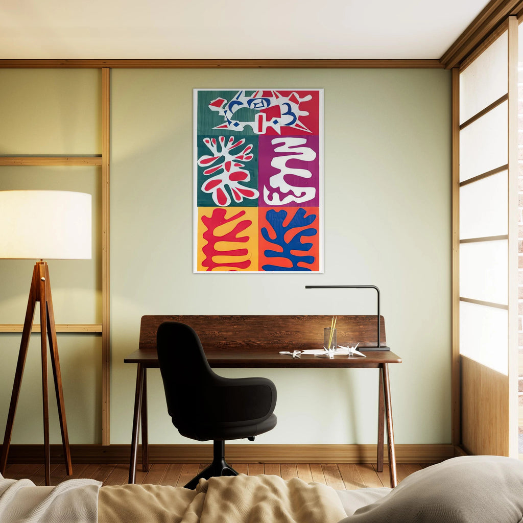 PANEL WITH MASK 1947 Framed Poster | Henri Matisse Framed Prints Wall Art | Henri Matisse Print