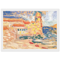 VIEW OF COLLIOURE WITH CHURCH 1905 Framed Poster | Henri Matisse Framed Prints Wall Art | Henri Matisse Print