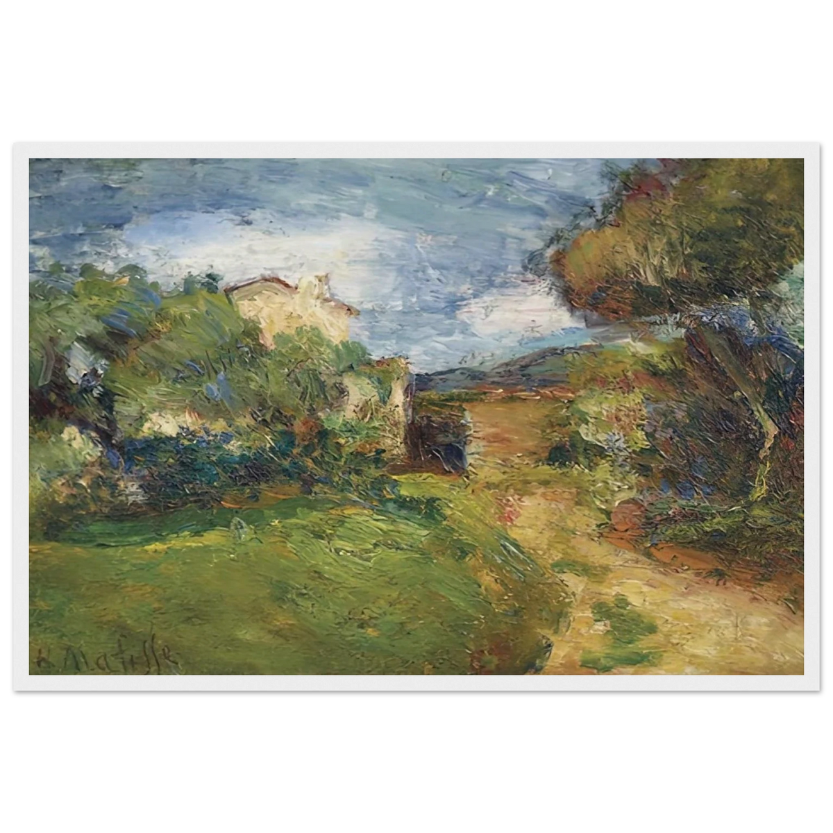 PETIT PAYSAGE CORSE 1898 Framed Poster | Henri Matisse Framed Prints Wall Art | Henri Matisse Print