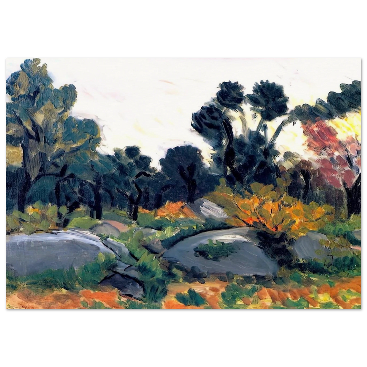 ROCKS IN THE VALLEE DU LOUP 1925 Poster | Henri Matisse Poster | Henri Matisse Print