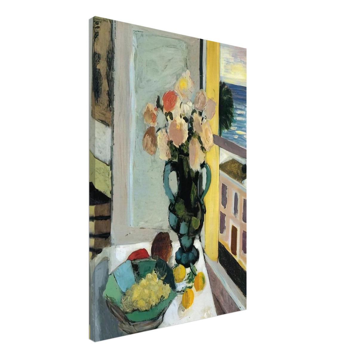FLOWERS IN FRONT OF A WINDOW 1922 Canvas | Henri Matisse Canvas | Henri Matisse Print