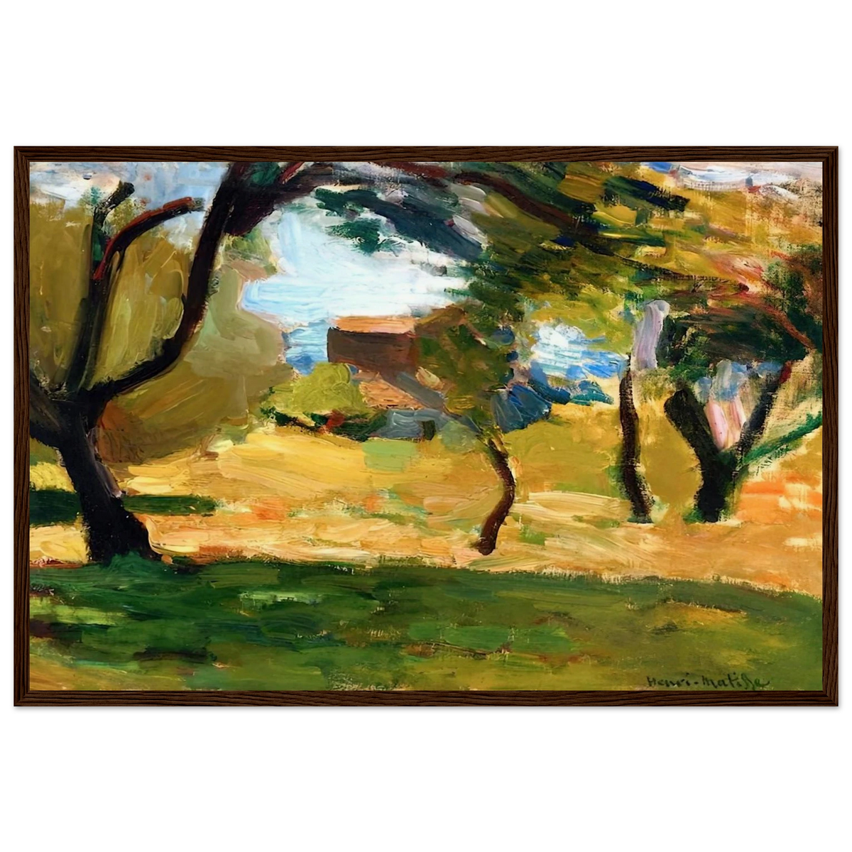 CORSICAN LANDSCAPE 1898 1 Framed Poster | Henri Matisse Framed Prints Wall Art | Henri Matisse Print