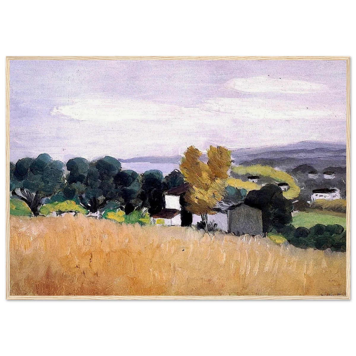 AUTUMN IN CAGNES 1918 Framed Poster | Henri Matisse Framed Prints Wall Art | Henri Matisse Print