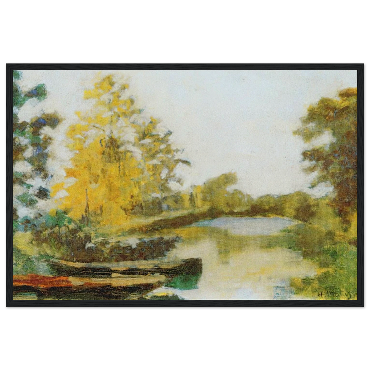 BANKS OF THE CANAL 1903 Framed Poster | Henri Matisse Framed Prints Wall Art | Henri Matisse Print
