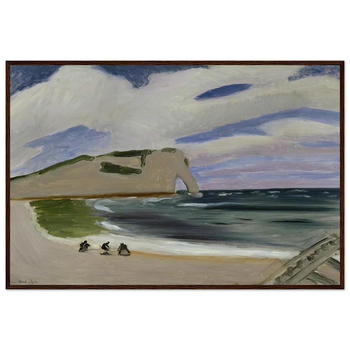 WOMEN ON THE BEACH ETRETAT 1920 Framed Poster | Henri Matisse Framed Prints Wall Art | Henri Matisse Print