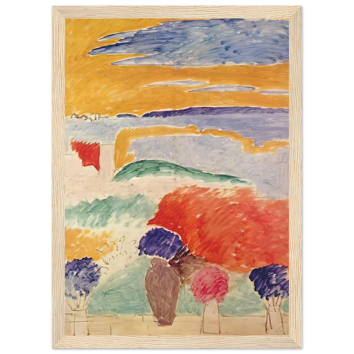OPEN WINDOW AT TANGIER 1913 Framed Poster | Henri Matisse Framed Prints Wall Art | Henri Matisse Print