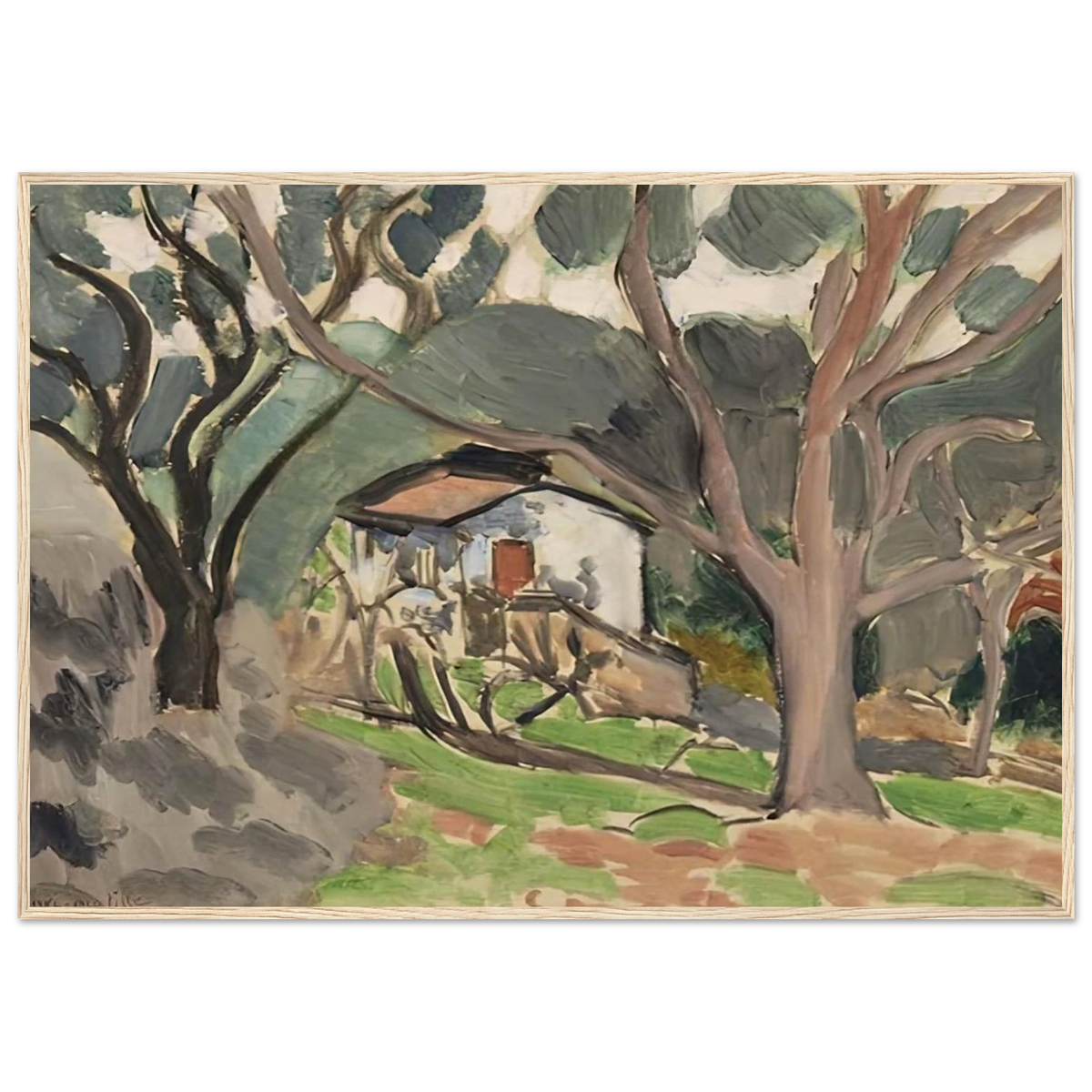 LA MAISONNETTE 1919 Framed Poster | Henri Matisse Framed Prints Wall Art | Henri Matisse Print