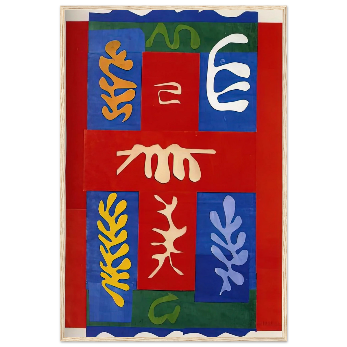 CUT OUTS 4 Framed Poster | Henri Matisse Framed Prints Wall Art | Henri Matisse Print