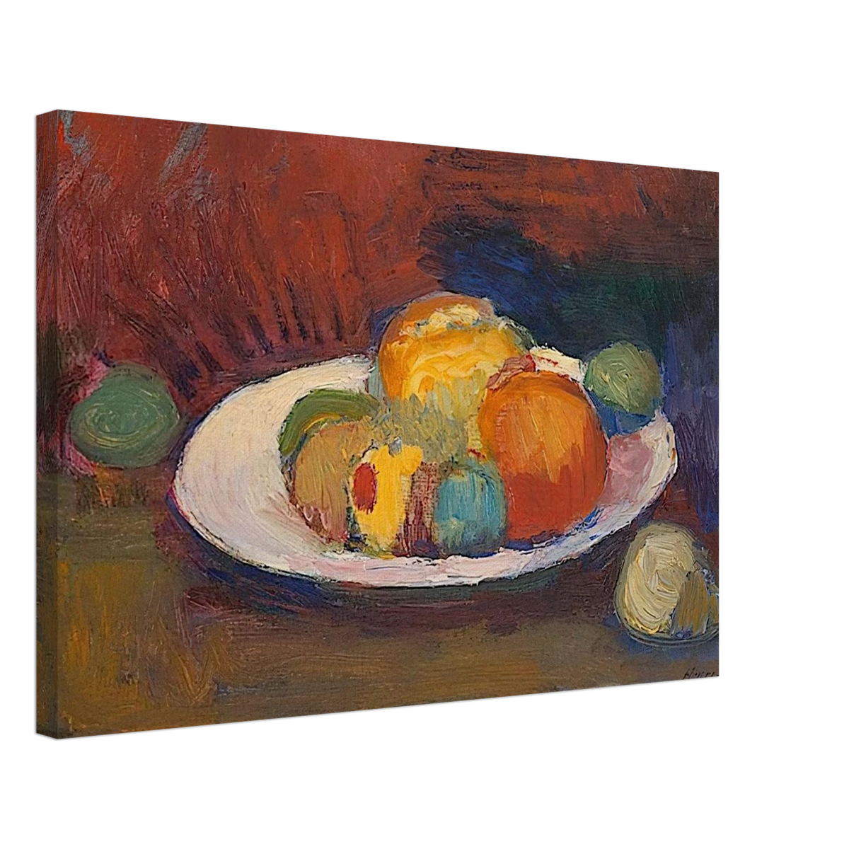 ASSIETTE DE FRUITS FRUIT DISH 1902 Canvas | Henri Matisse Canvas | Henri Matisse Print