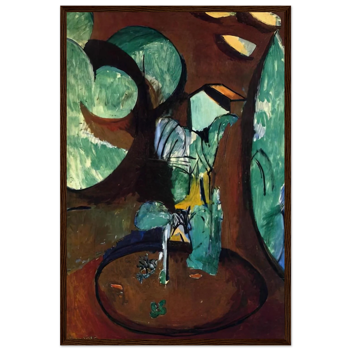 GARDEN AT ISSY Framed Poster | Henri Matisse Framed Prints Wall Art | Henri Matisse Print