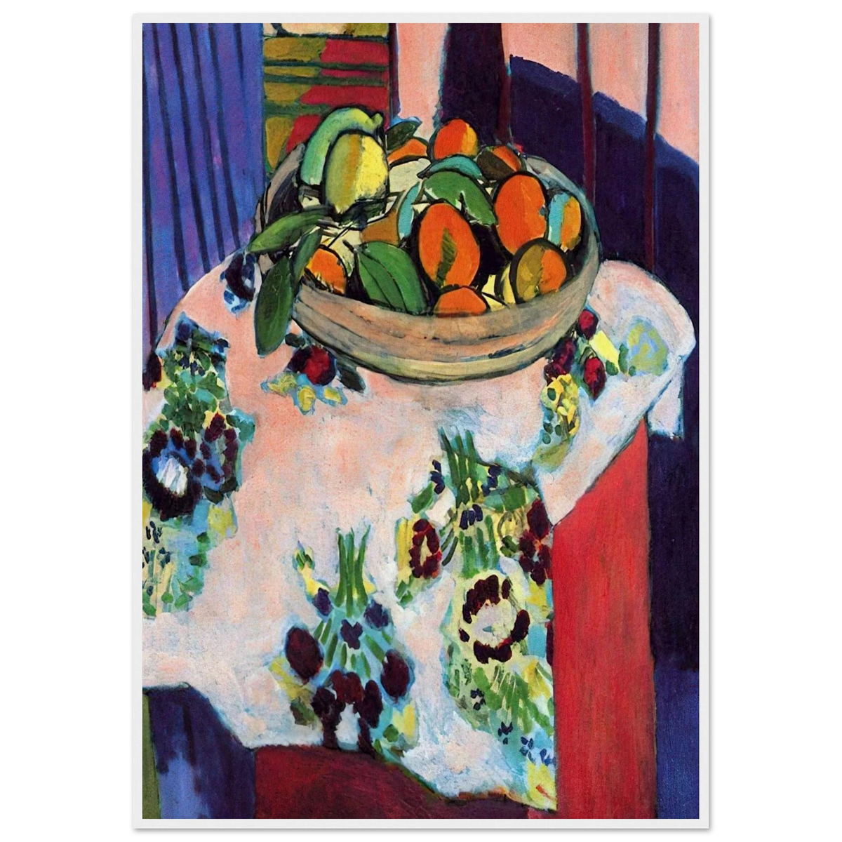 BASKET WITH ORANGES 1913 Framed Poster | Henri Matisse Framed Prints Wall Art | Henri Matisse Print