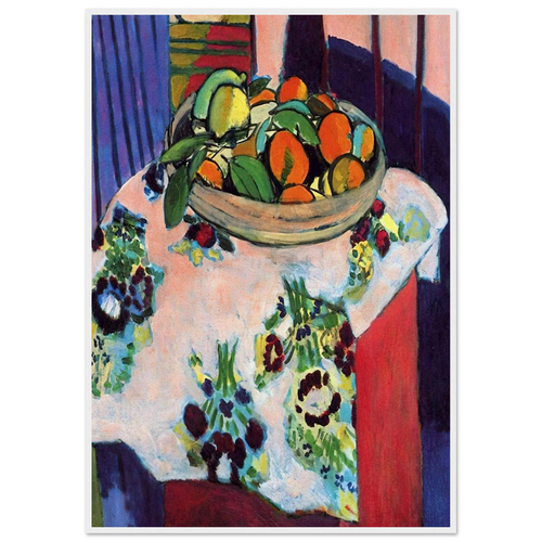 BASKET WITH ORANGES 1913 Framed Poster | Henri Matisse Framed Prints Wall Art | Henri Matisse Print