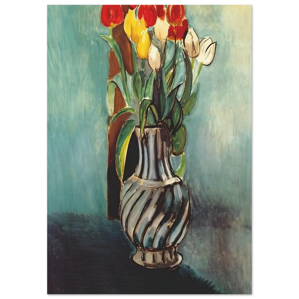 ME MYSELF STENDHAL VASE OF TULIPS 1914 Poster | Henri Matisse Poster | Henri Matisse Print