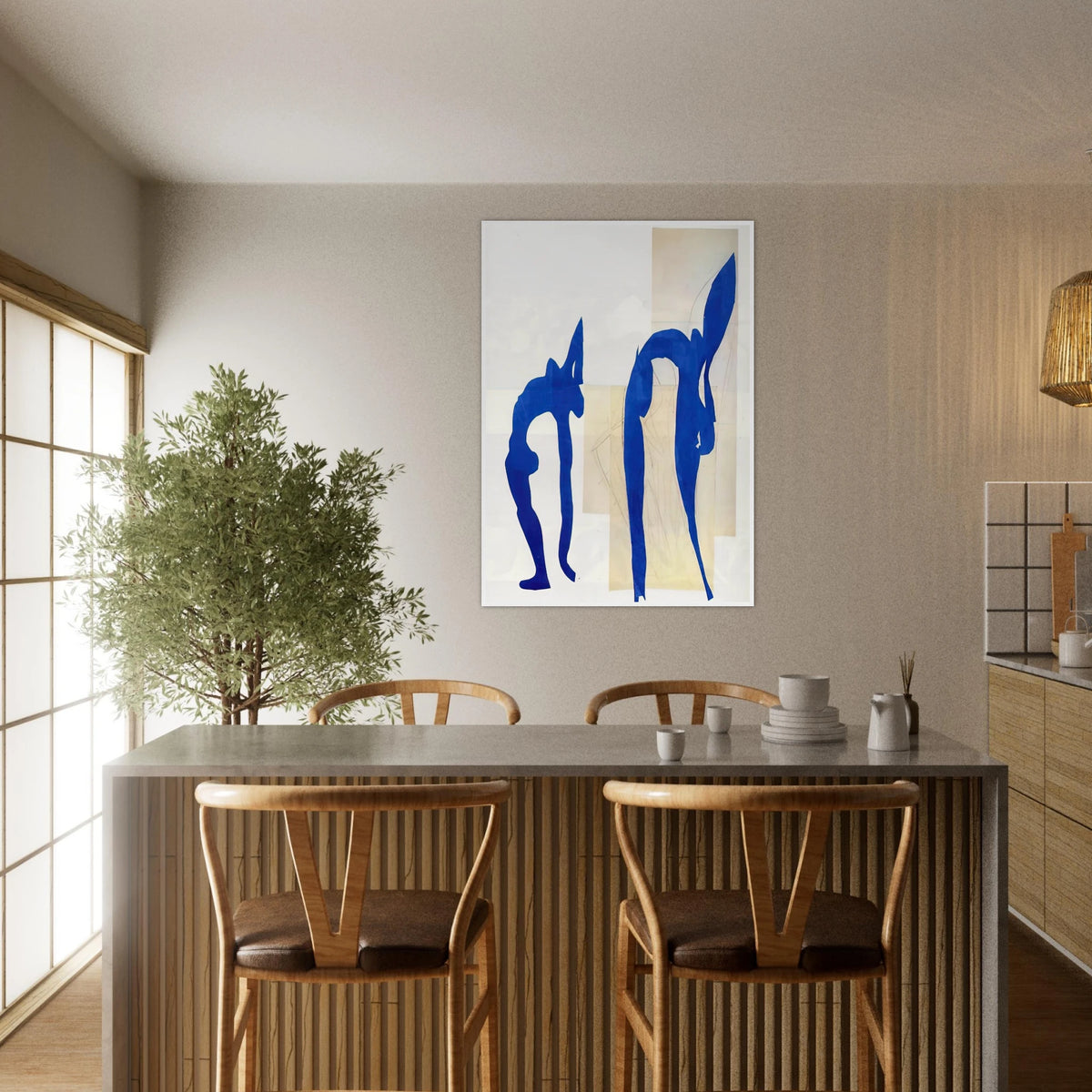 BLUE NUDES Framed Poster | Henri Matisse Framed Prints Wall Art | Henri Matisse Print