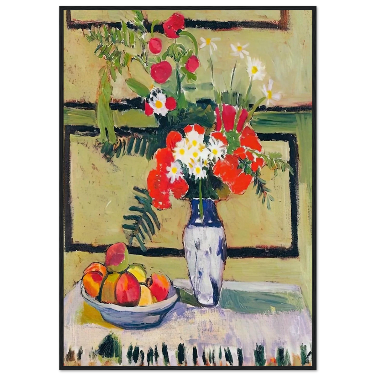 FLOWERS AND FRUIT 1909 Framed Poster | Henri Matisse Framed Prints Wall Art | Henri Matisse Print
