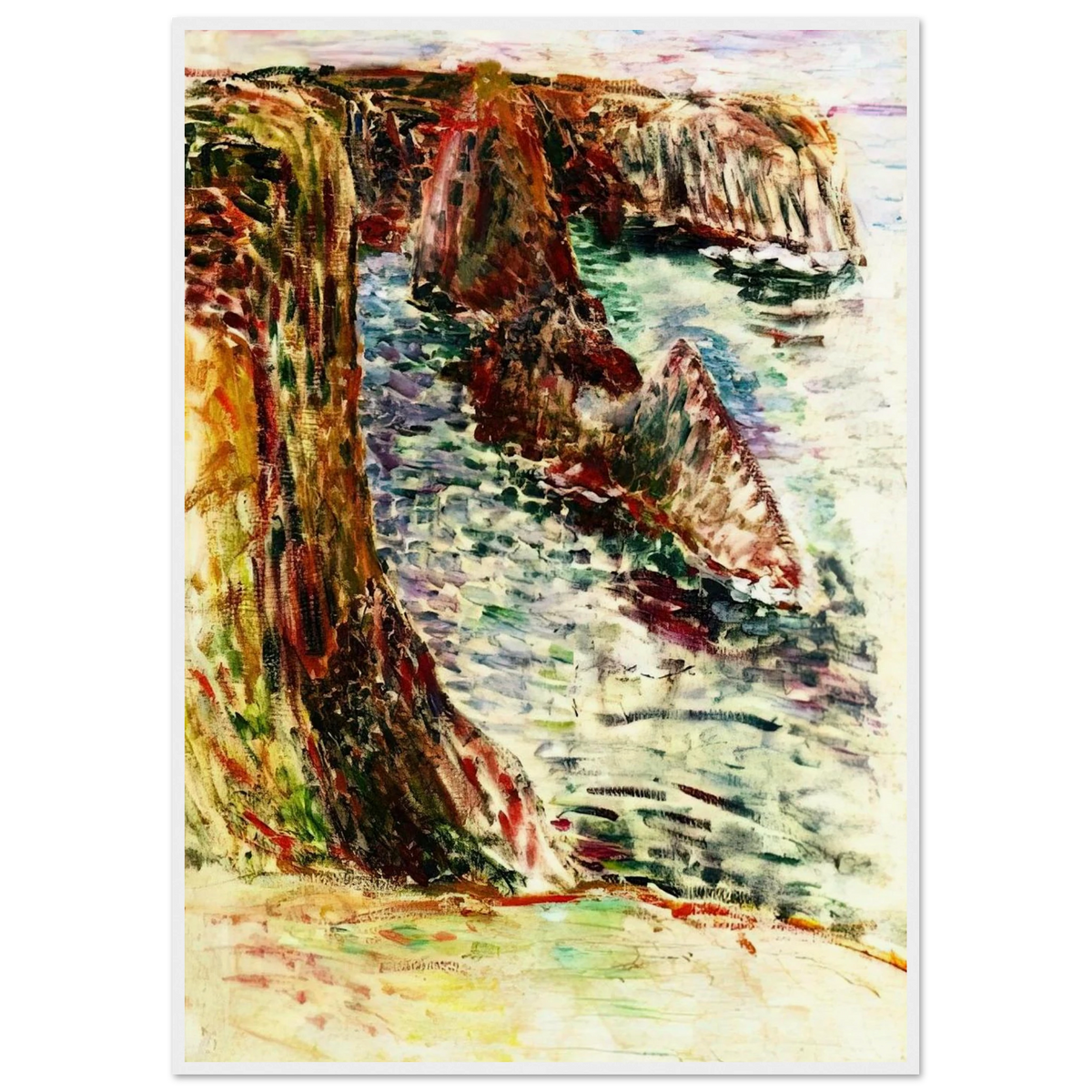 BELLE ILE EN MER 1897 Framed Poster | Henri Matisse Framed Prints Wall Art | Henri Matisse Print