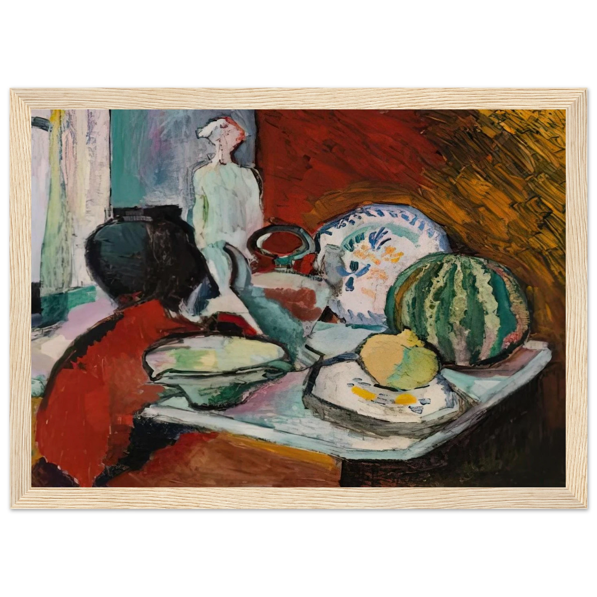 DISHES AND MELON 1907 Framed Poster | Henri Matisse Framed Prints Wall Art | Henri Matisse Print