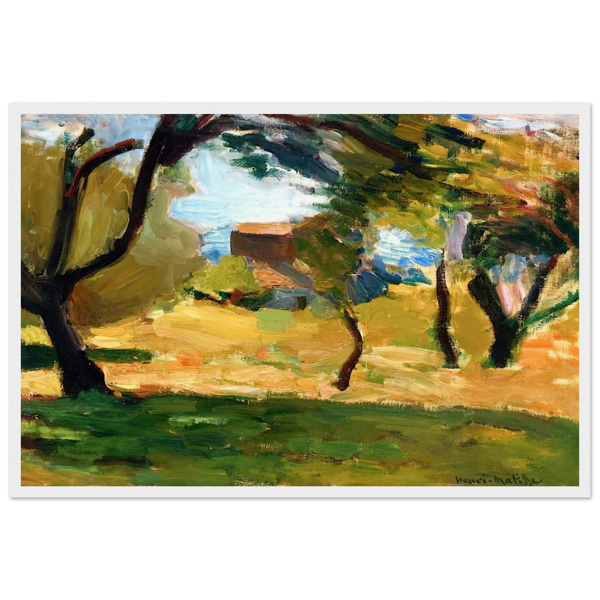 CORSICAN LANDSCAPE 1898 1 Framed Poster | Henri Matisse Framed Prints Wall Art | Henri Matisse Print