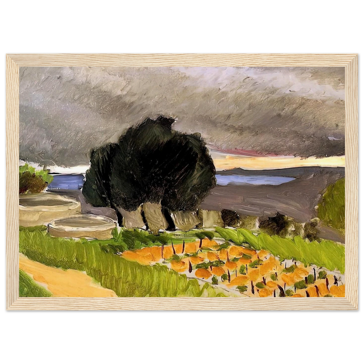 LANDSCAPE OF THE MIDI BEFORE THE STORM 1921 Framed Poster | Henri Matisse Framed Prints Wall Art | Henri Matisse Print
