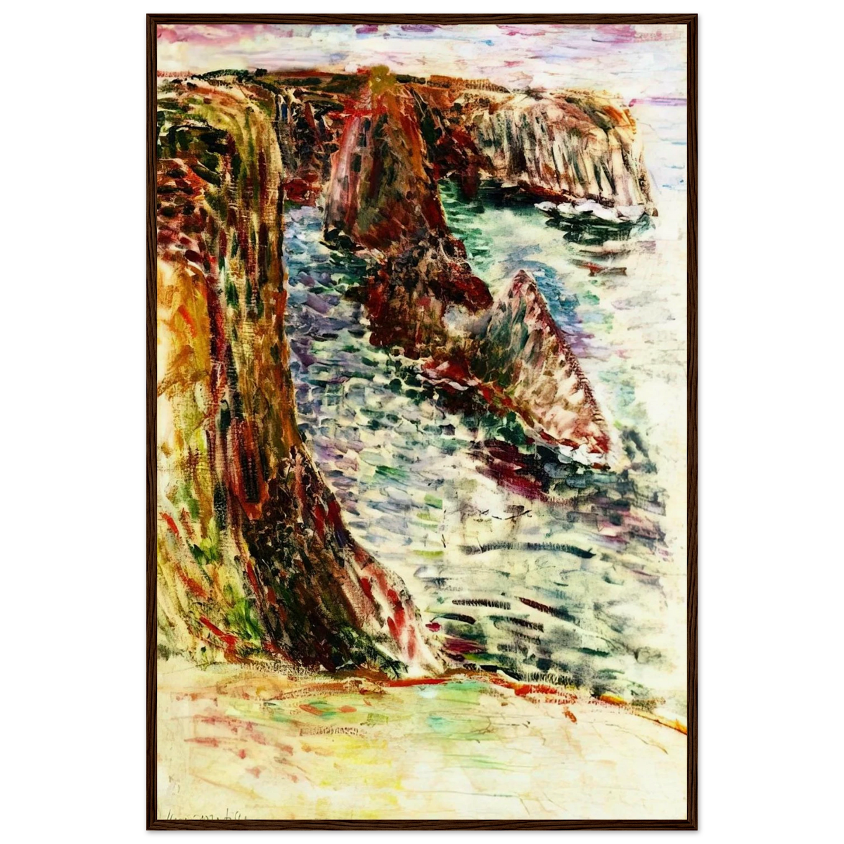 BELLE ILE EN MER 1897 Framed Poster | Henri Matisse Framed Prints Wall Art | Henri Matisse Print