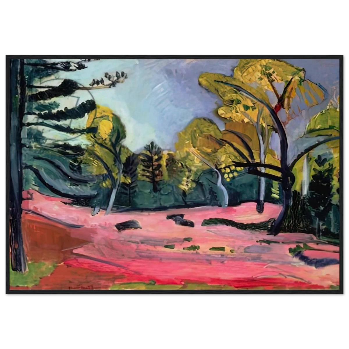 LANDSCAPE 1909 Framed Poster | Henri Matisse Framed Prints Wall Art | Henri Matisse Print