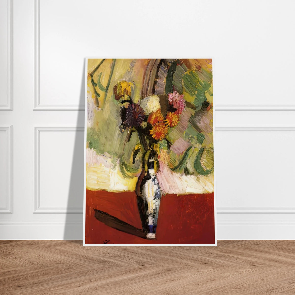 CHRYSANTHEMUMS IN A CHINESE VASE 1902 Framed Poster | Henri Matisse Framed Prints Wall Art | Henri Matisse Print