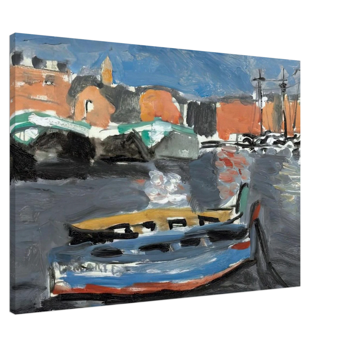 PORT DE MARSEILLE 1917 Canvas | Henri Matisse Canvas | Henri Matisse Print
