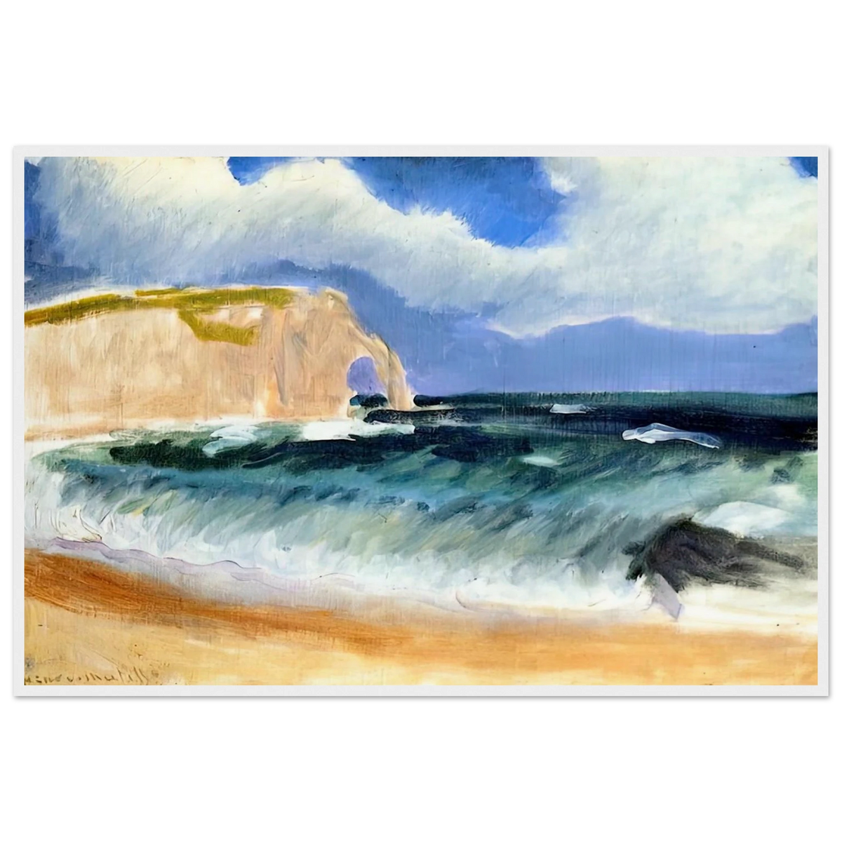 GALE AT ETRETAT 1920 Framed Poster | Henri Matisse Framed Prints Wall Art | Henri Matisse Print