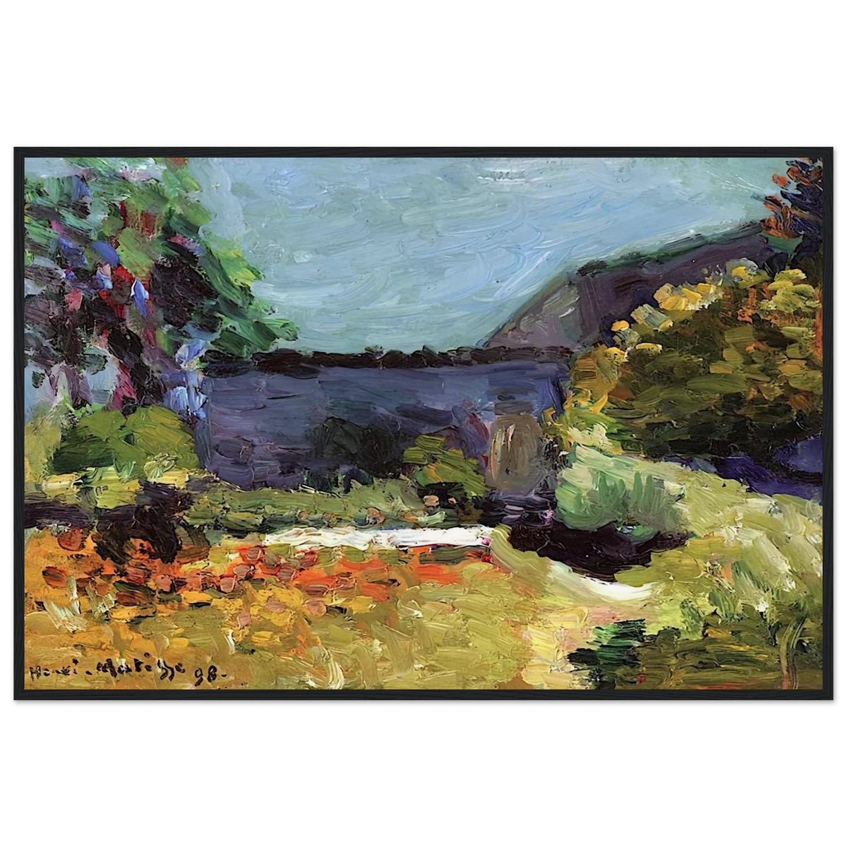 LANDSCAPE 1898 Framed Poster | Henri Matisse Framed Prints Wall Art | Henri Matisse Print