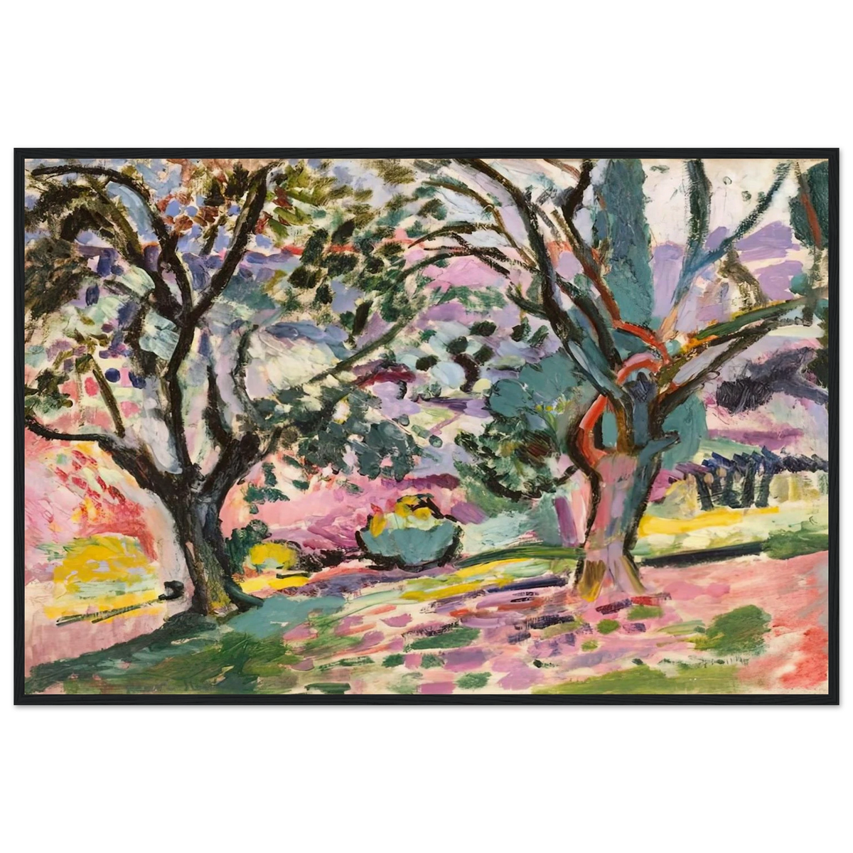OLIVE TREES AT COLLIOURE 1906 Framed Poster | Henri Matisse Framed Prints Wall Art | Henri Matisse Print