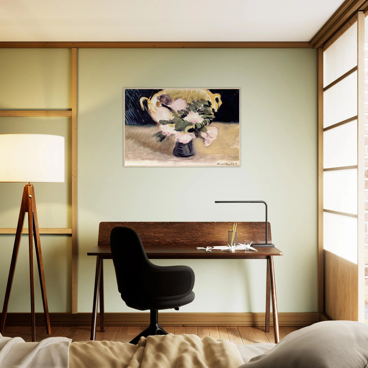 FLOWERS 1919 Framed Poster | Henri Matisse Framed Prints Wall Art | Henri Matisse Print