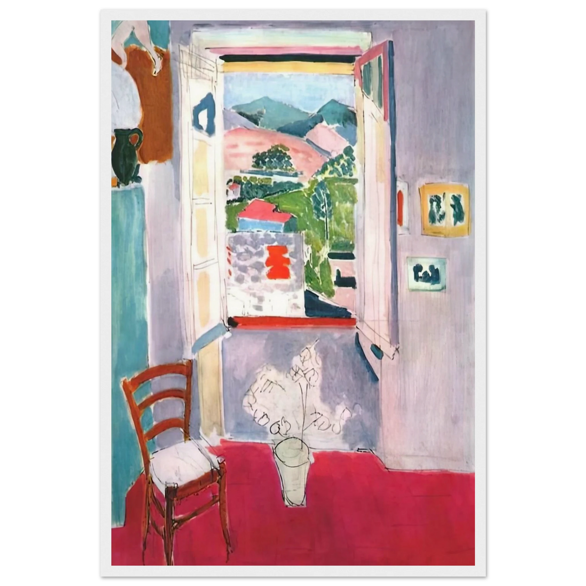 OPEN WINDOW AT COLLIOURE 1910 Framed Poster | Henri Matisse Framed Prints Wall Art | Henri Matisse Print