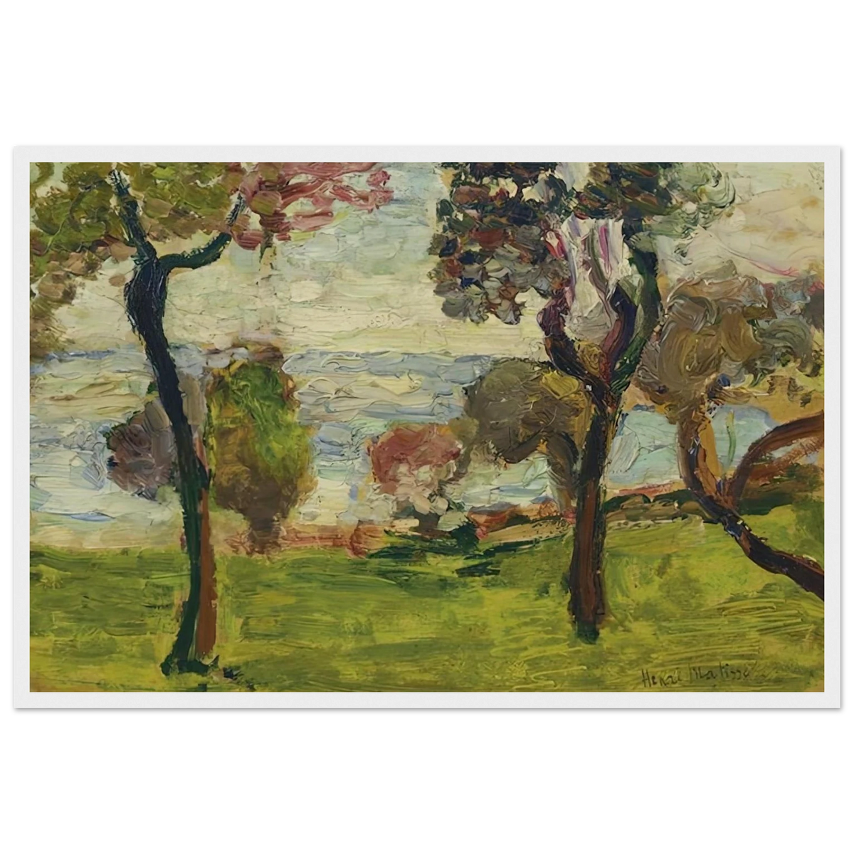 PAYSAGE 1898 Framed Poster | Henri Matisse Framed Prints Wall Art | Henri Matisse Print