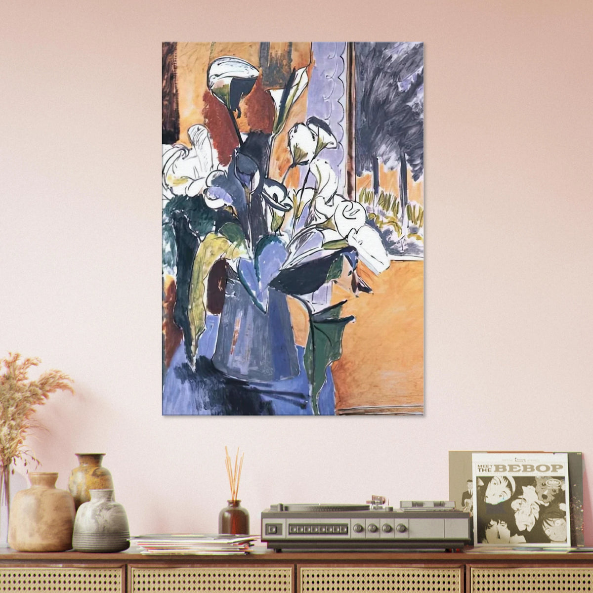 FLOWERS ON THE WINDOWSILL 1913 Canvas | Henri Matisse Canvas | Henri Matisse Print