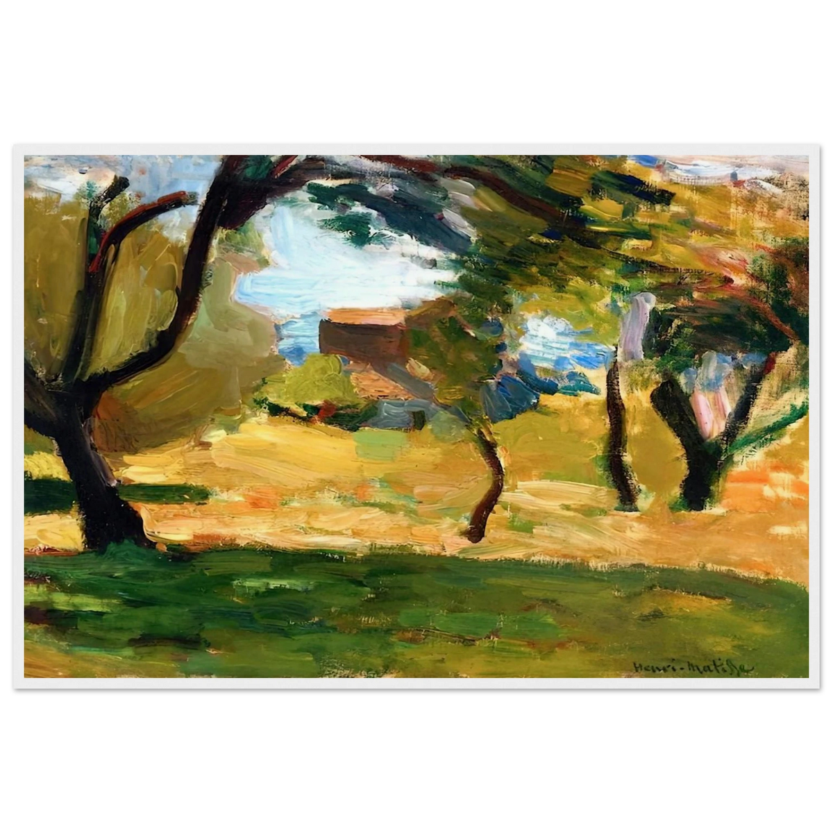 CORSICAN LANDSCAPE 1898 1 Framed Poster | Henri Matisse Framed Prints Wall Art | Henri Matisse Print